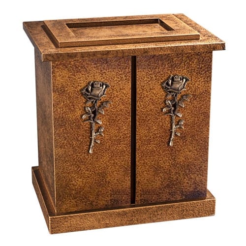 Urne double fini bronze